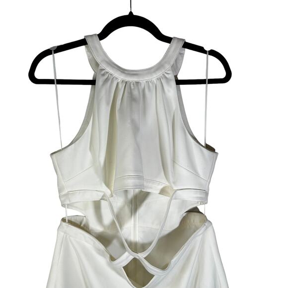 Likely Womens Isadora Cut Out Mini Dress White Size 12 Party Glam Clubwear Event - Picture 5 of 14